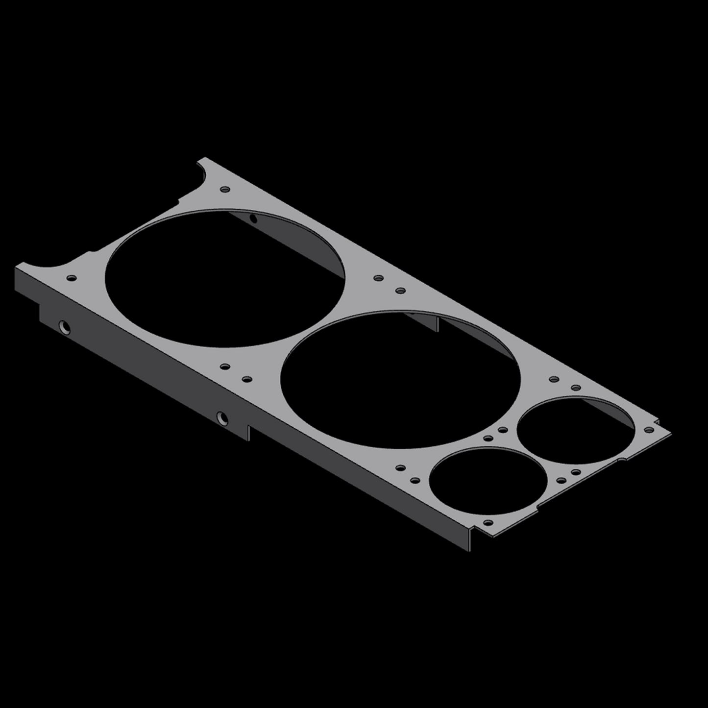 FormD T1 12cm+6cm Fan Combo Bracket