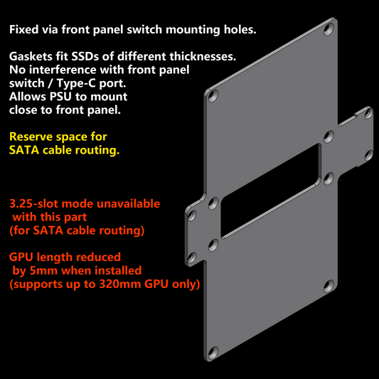 FormD T1 Front Panel SSD Expansion Bracket