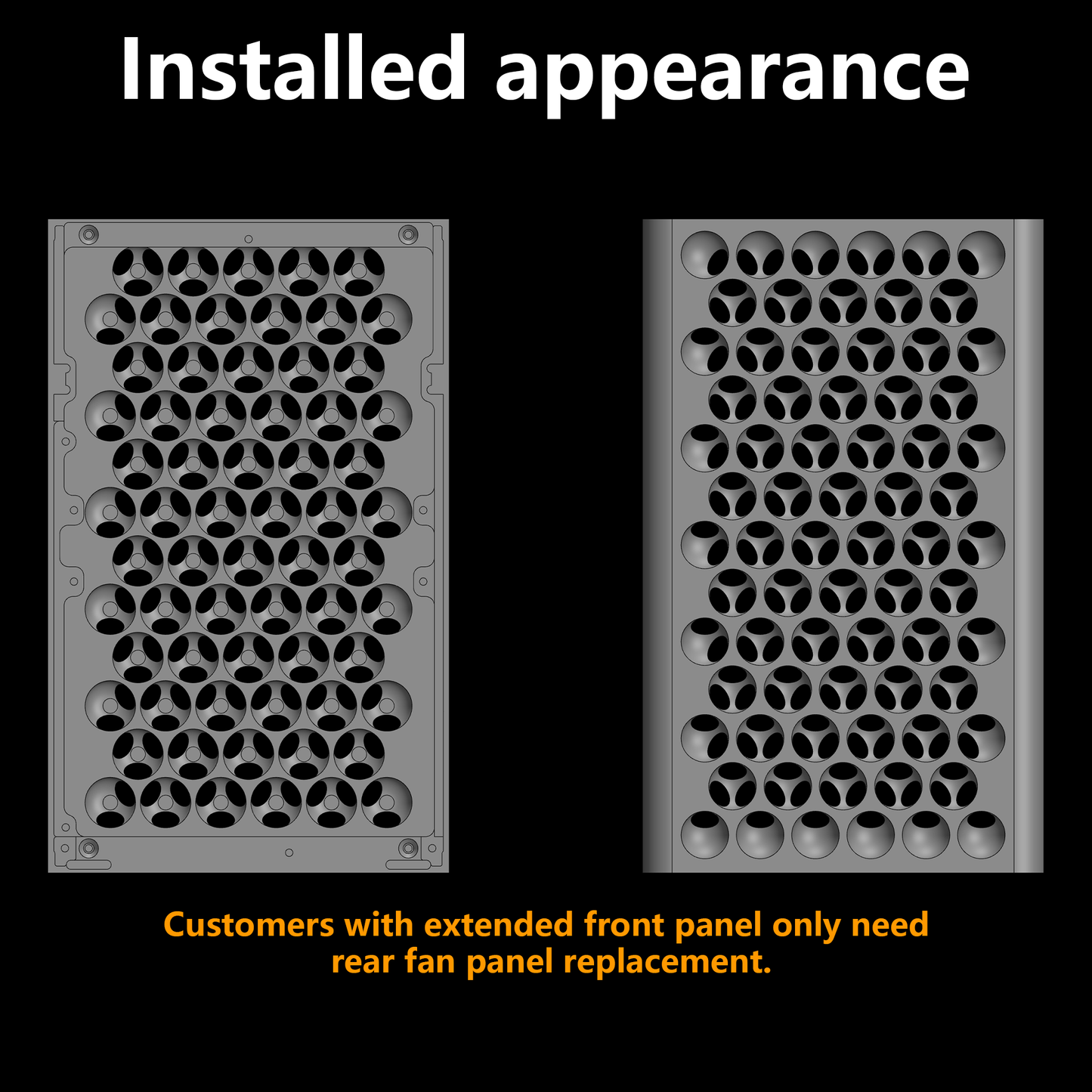FormD T1 Spherical Vent Front Panel