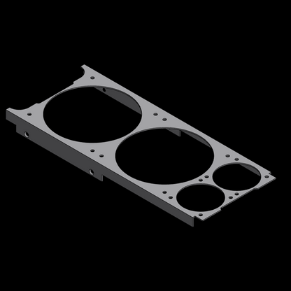 FormD T1 12cm+6cm Fan Combo Bracket