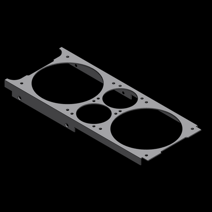 FormD T1 12cm+6cm Fan Combo Bracket